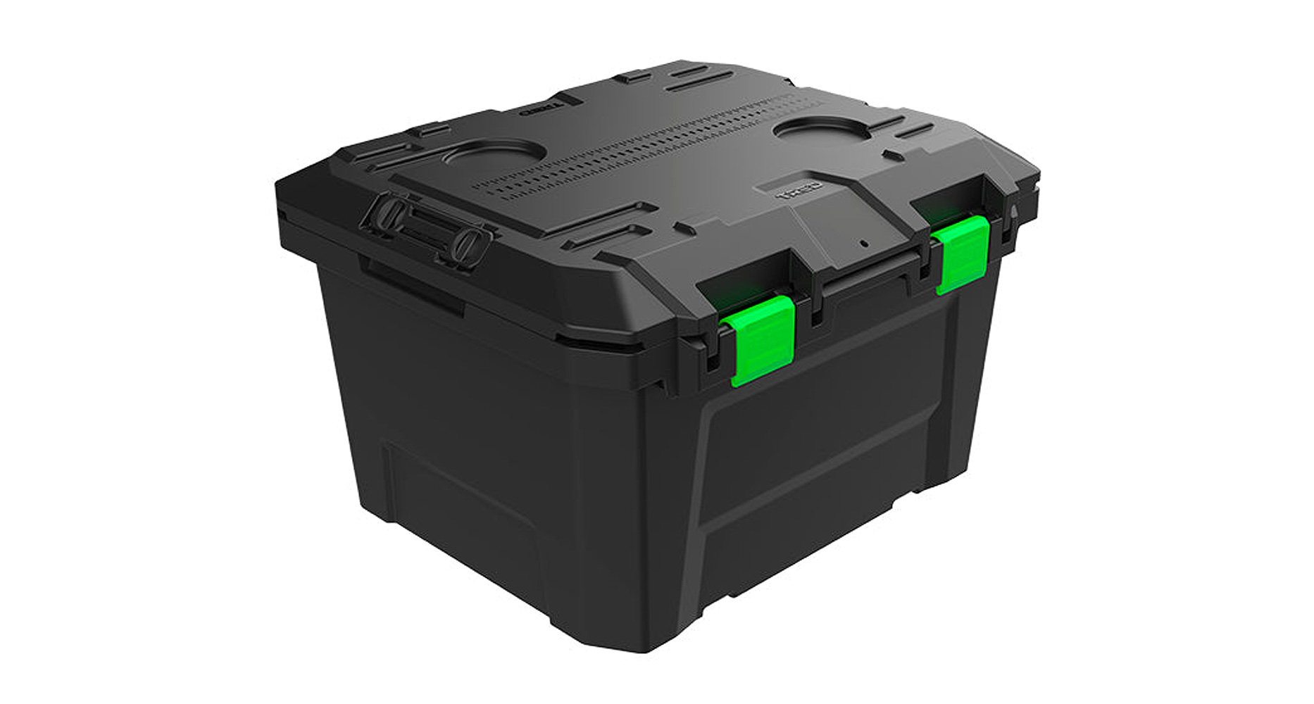 T54SBMBKG - TRED Storage Box 65L- Black With Green |